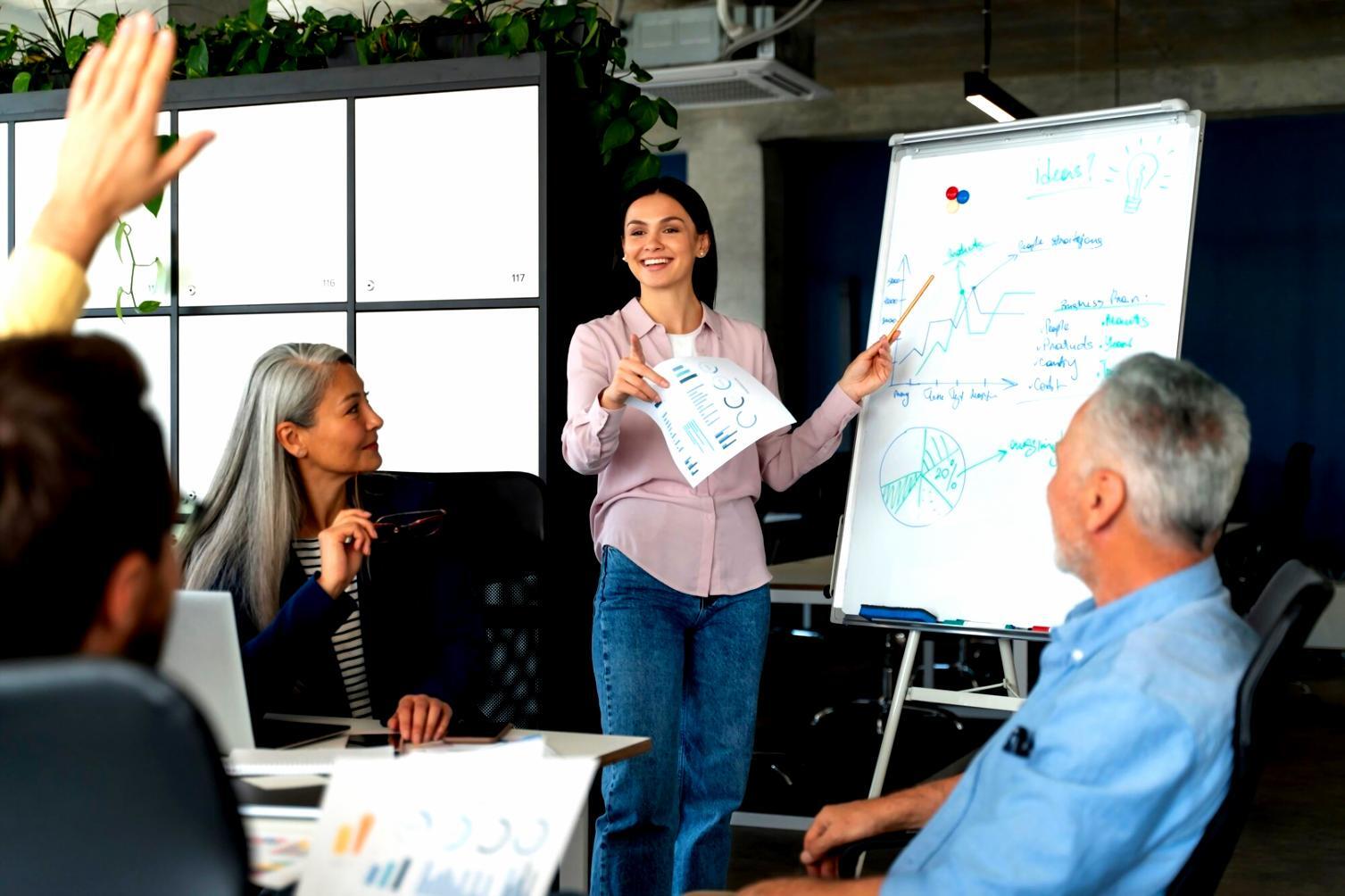 Análisis de valoración empresarial con gráficos y modelos financieros